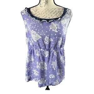 Anthropologie Edme & Esyllte Cotton Sleeveless Top, size 12